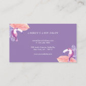 Roos Witte Luxe Eyelashes Visitekaartje (Achterkant)