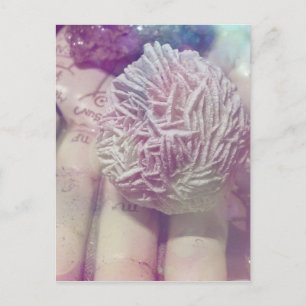 Roos woestijn briefkaart