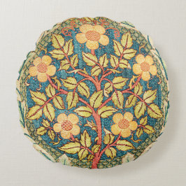 Roos Wreath William Morris  Art Cotton Rond Kussen