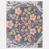 Roos Wreath, William Morris Fleece Deken (Voorkant)