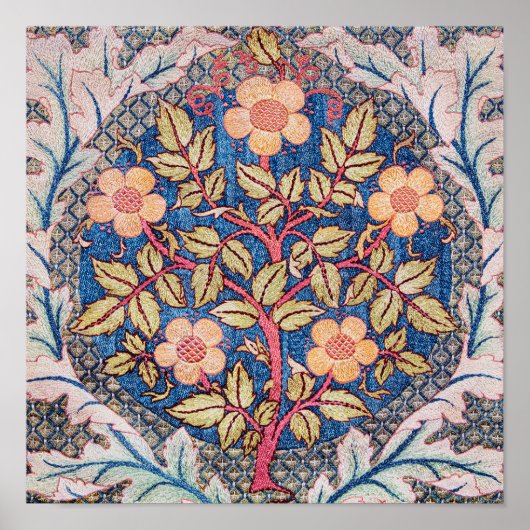 Roos Wreath, William Morris Poster (Voorkant)