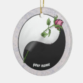 Roos Yin Yang ornamenten (Links)