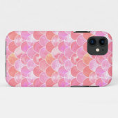 Roos zeemeerminschaal Case-Mate iPhone case (Achterkant (horizontaal))