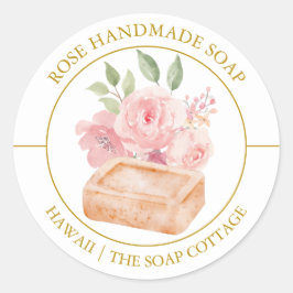Roos Zeeplabel Ronde Sticker