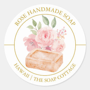 Roos Zeeplabel Ronde Sticker