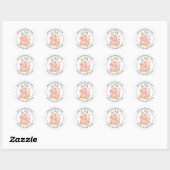 Roos Zeeplabel Ronde Sticker (Vel)
