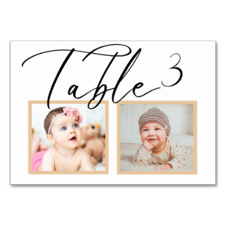 Roos zwart Elegant Weddenschap Foto Tabelnummer Kaart