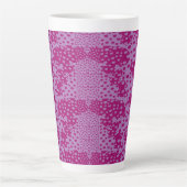 Roosbollenrozen Latte Mok (Voorkant)