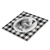 Roosecoster noir blanc chèques carreaux (Côté)