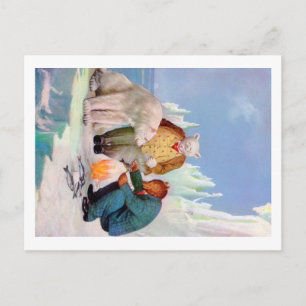 Roosevelt Beren gaan Gevist in Alaska Briefkaart