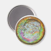 Roosevelt Dime Magnet Magneet (Voorkant / Achterkant)