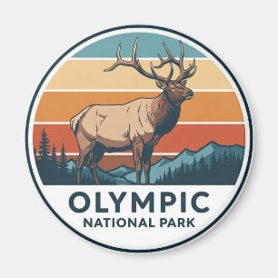 Roosevelt Elk Washington Nationaal park Magneet