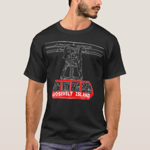 Roosevelt Island Tram Hand Drawn New York T-shirt