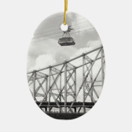 Roosevelt Island Tramway, NYC, analoge (film) foto Keramisch Ornament