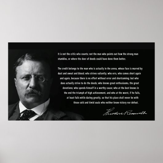ROOSEVELT-MAN in ARENA SPEECH Poster (Voorkant)