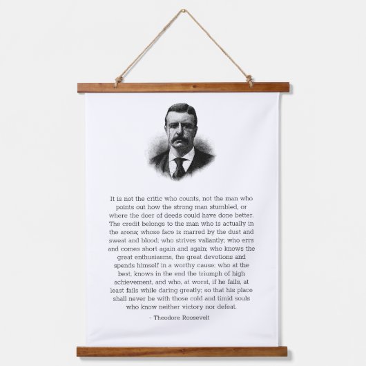 Roosevelt's Man in de Arena Hangend Wandkleed (Voorkant)