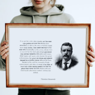 Roosevelt's Man in de Arena Horizontal Poster