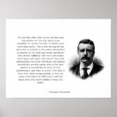 Roosevelt's Man in de Arena Horizontal Poster (Voorkant)