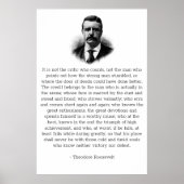 Roosevelt's Man in de Arena Poster (Voorkant)