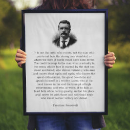 Roosevelt's Man in de Arena Poster