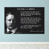 Roosevelt's MAN in de ARENA Speech 1910 Canvas Afdruk (Insitu (Houten vloer))