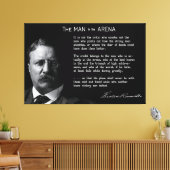 Roosevelt's MAN in de ARENA Speech 1910 Canvas Afdruk (Insitu (Woonkamer))