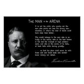 Roosevelt's MAN in de ARENA Speech Perfect Poster (Voorkant)