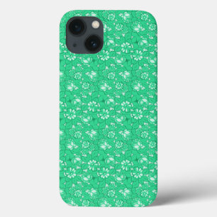 Roospatroon Groen iPhone 13 Hoesje