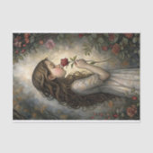 Roos's eerste kus decoupage tissuepapier (Voorkant)