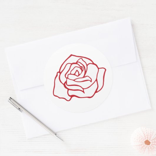 Roosstickers Ronde Sticker (Envelop)