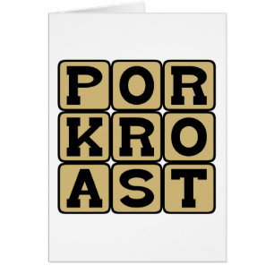 Roost varkensvlees, varkensdissel