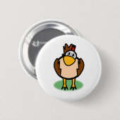 Rooster 2 ronde button 5,7 cm (Voorkant /achterkant)