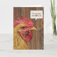 Rooster 60th Birthday Humor