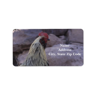 Rooster-Adresetiketten Etiket