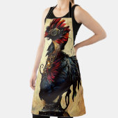 Rooster All-Over Print Apron Schort (Insitu)