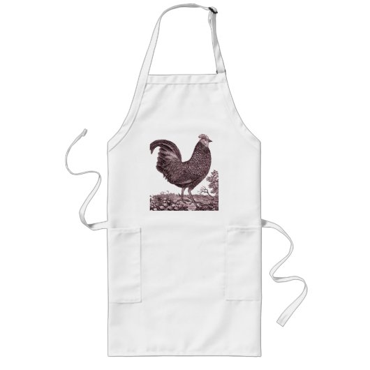 Rooster Apron Lang Schort (Voorkant)