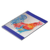 Rooster Aquarelle Poulet Oiseaux Enfants Carnet (Côté gauche)