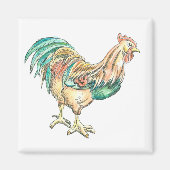 Rooster Art Magneet (Voorkant)