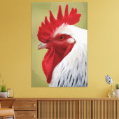 ROOSTER ART PRINT STRETCHED CANVAS (Insitu (Woonkamer))