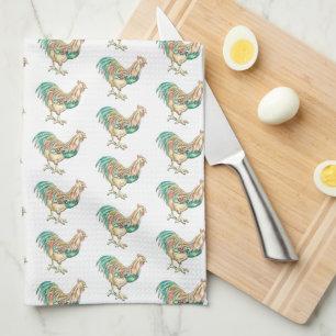 Rooster Art Theedoek