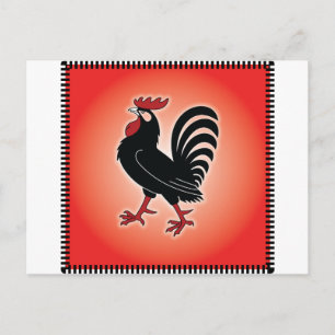 Rooster Attitude Briefkaart