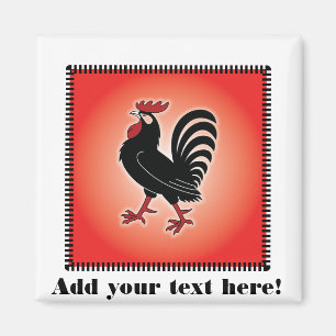 Rooster Attitude Magneet