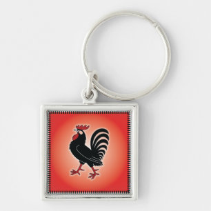 Rooster Attitude Sleutelhanger
