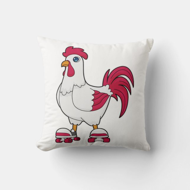 Rooster bij gealigneerde schaatsen met Rollerschaa Kussen (Voorkant)
