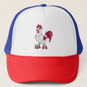 Rooster bij gealigneerde schaatsen met Rollerschaa Trucker Pet