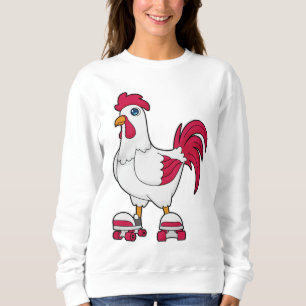 Rooster bij gealigneerde schaatsen met Rollerschaa Trui