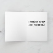 Rooster Birthday Kaart (Binnen)