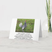 Rooster Blank Note Kaart (Achterkant)