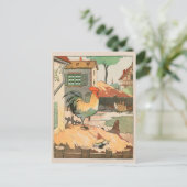 Rooster Boerderij Yard Briefkaart (Staand voorkant)