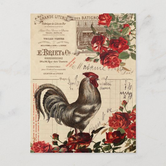  Rooster Briefkaart (Voorkant)